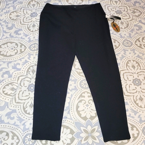 Athena Marie black leggings Pants Tummy Control High Waist Stretch NEW NWT Plus - Picture 1 of 8